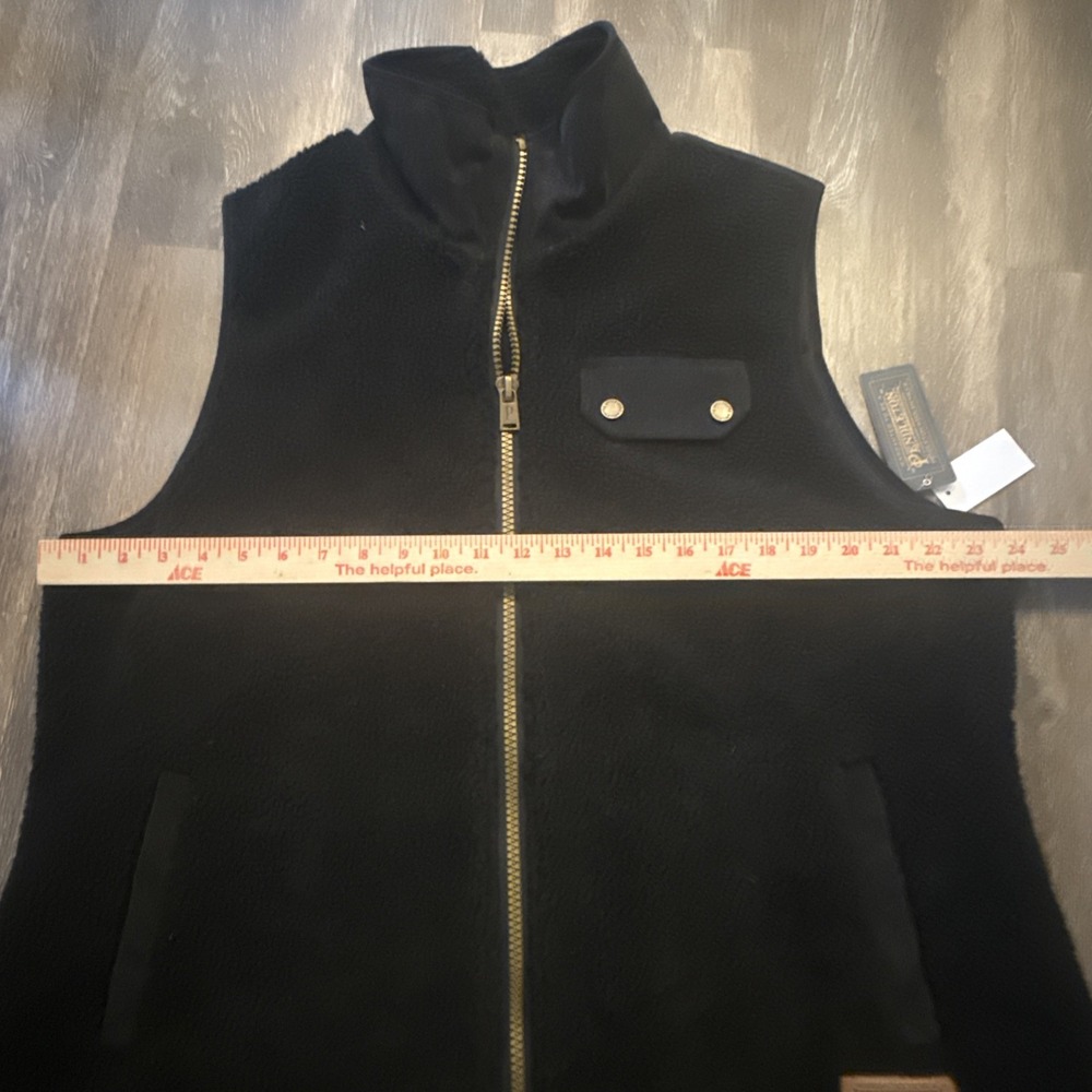 Pendleton Mens XL Full Zip Vest Snap Pockets  Color Black NWT - Picture 12 of 15
